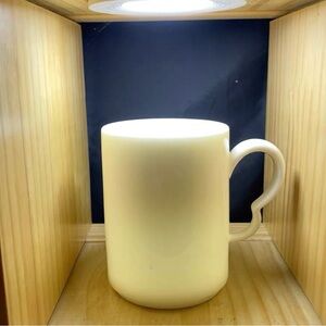 Cream Ceramic Mug with Heart Handle - Unbranded